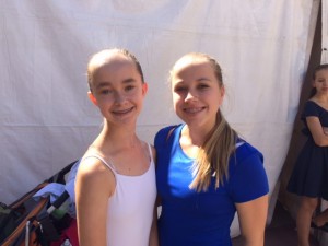 Jazz/Contemporary Soloist Valerie with new Ballet Company member Katherine.