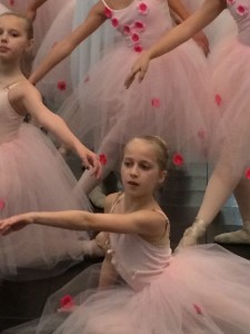 Company member Eliza in Waltz of the Flowers.