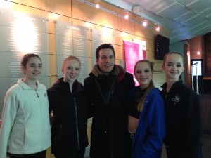 The girls with Mr. Arturo after the competition.