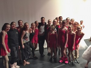 The jazz/contemporary division with Mr. Arturo before the show.